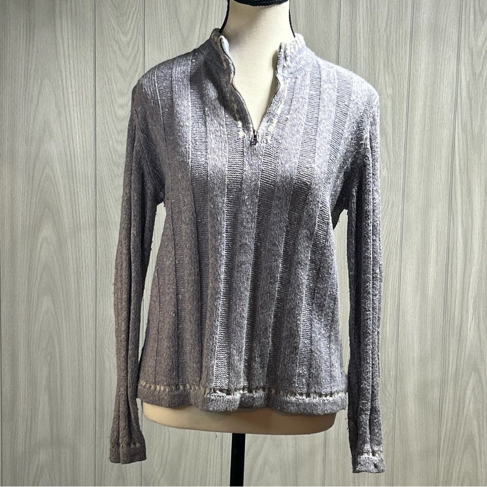Woolrich 1/4 Zip Sweater Blue Size Small